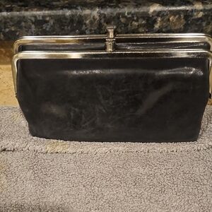 Hobo Black Leather Clutch